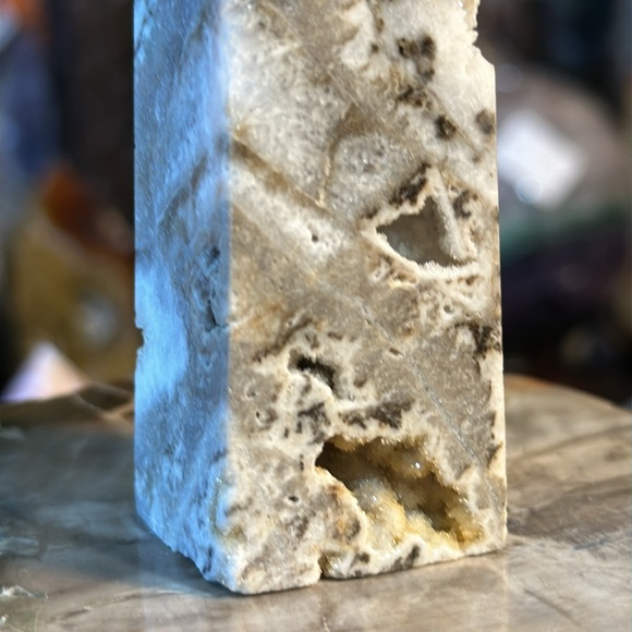 🎄SALE🎄Sphalerite 4 Sided Crystal Point With Druzy! - Picture 8 of 13